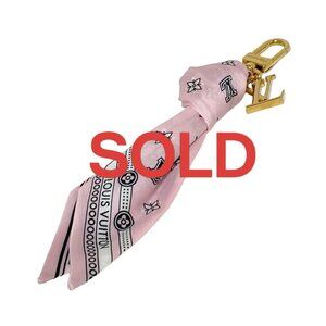 LOUIS VUITTON Bag Charm LV Bandana Pink Nautical - Bag Charm 602-071925